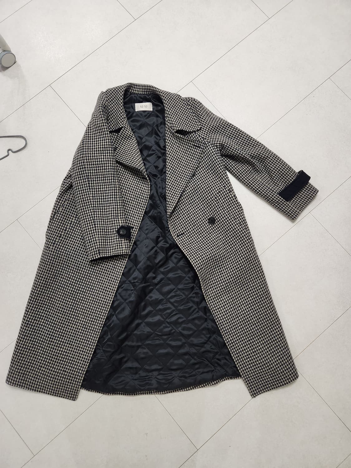 한섬 sjsj 발마칸st. 하운드체크롱코트. 상품이미지2