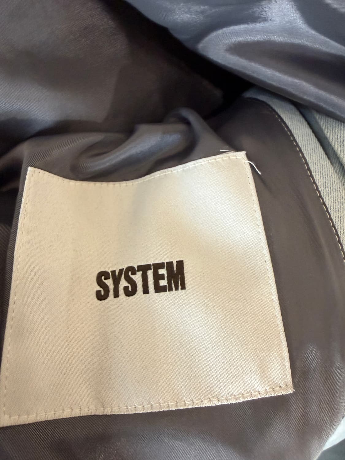 SYSTEM 시스템 나일론 패널 데님 자켓 상품이미지7