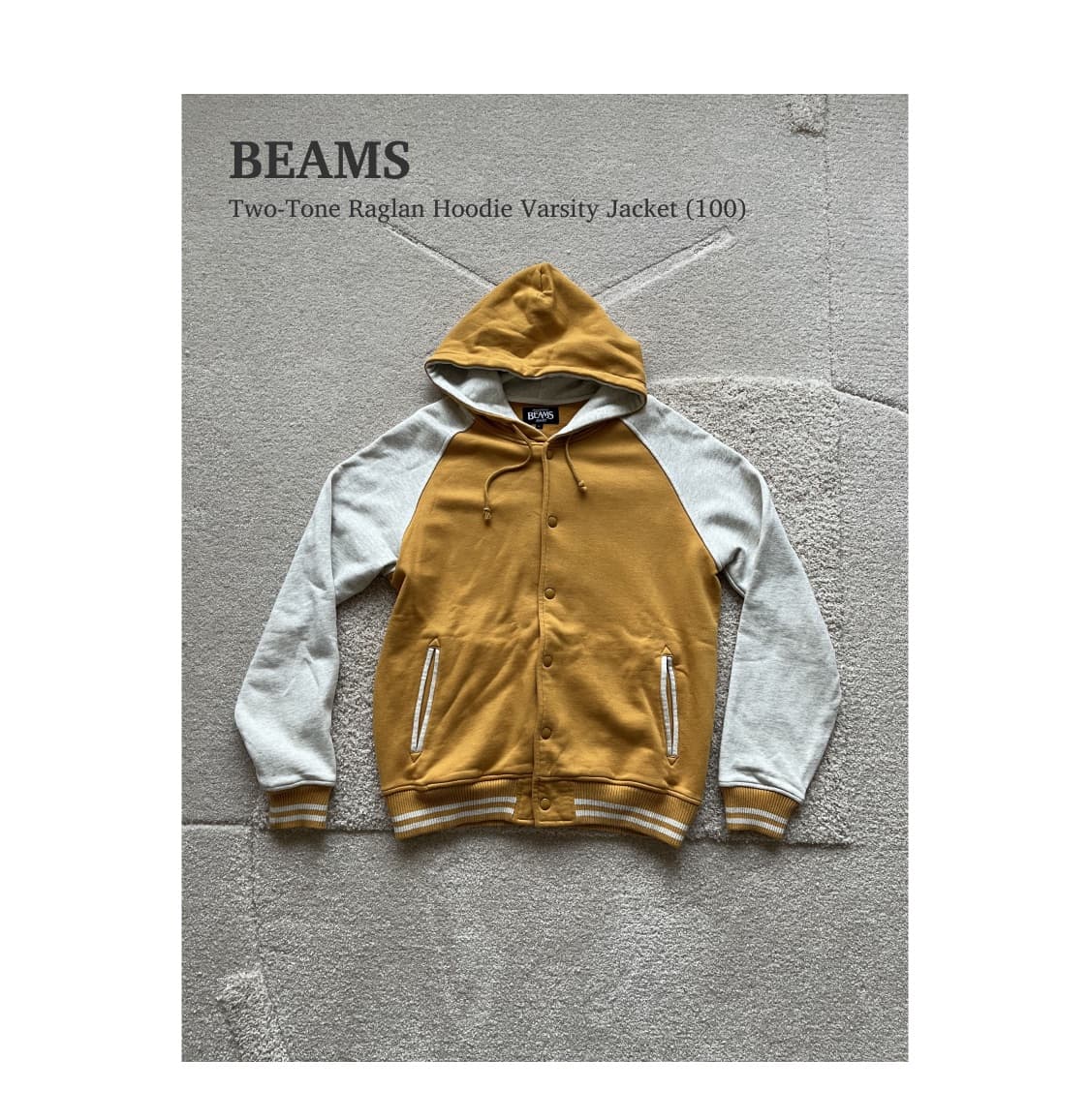 빔즈 투톤 후디 바시티 자켓 (100) 상품이미지1
