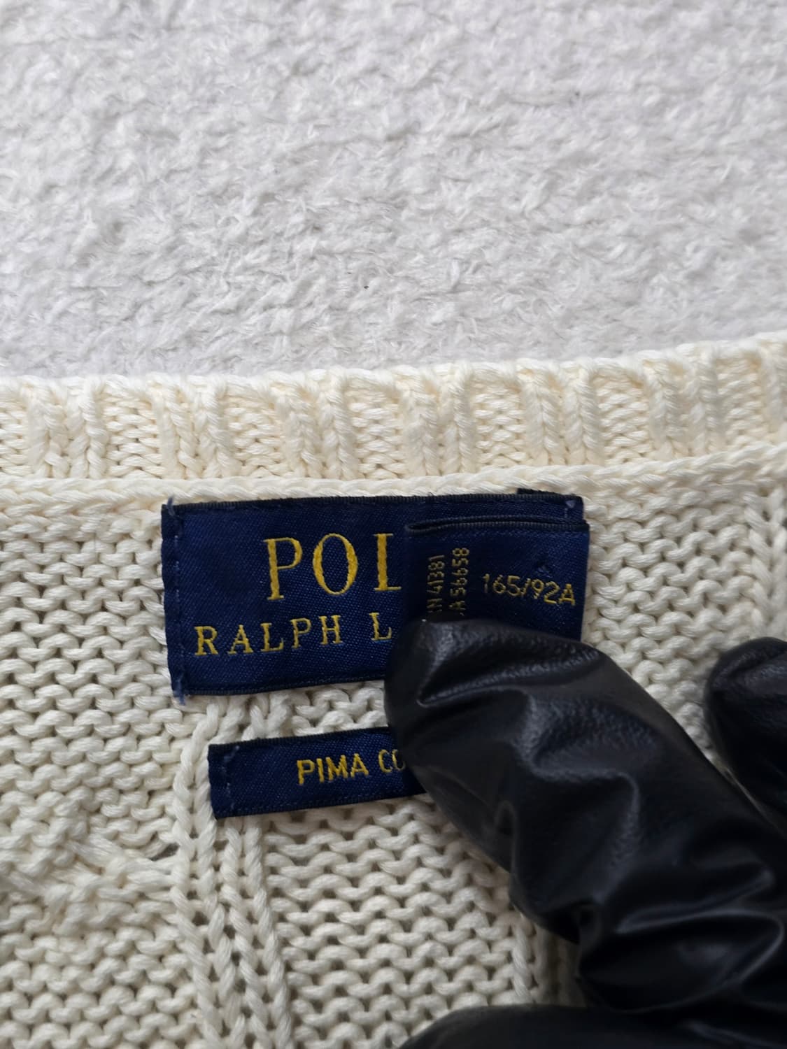 폴로랄프로렌 케이블 코튼 브이넥 니트 M 상품이미지6