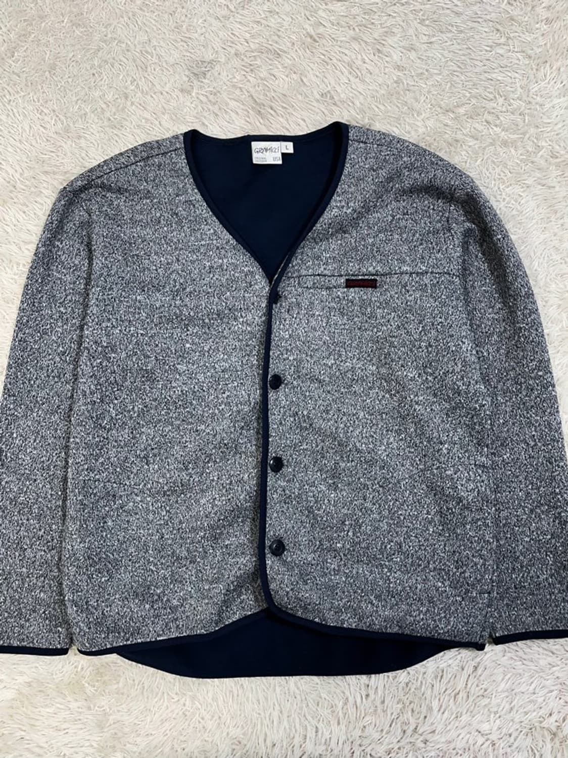 그라미치 후리스 니트 가디건/#2907 상품이미지1