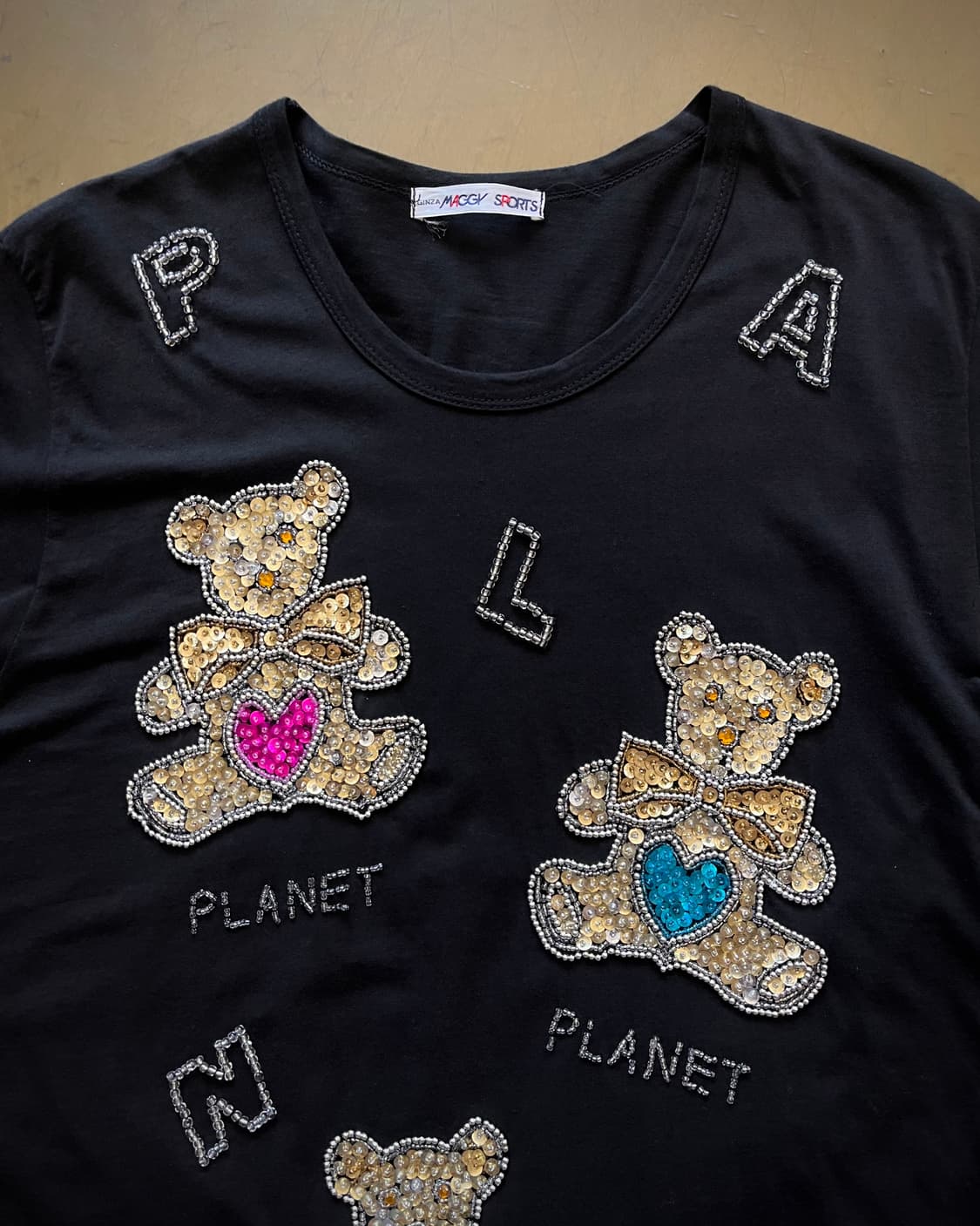 GINZA MAGGY Swarovski Jewel Bear T-Shirt 상품이미지4