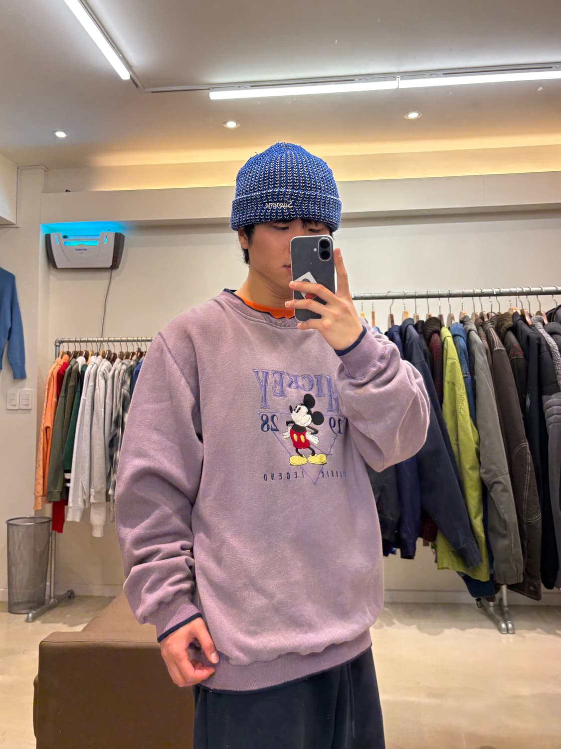 Mickey & Co 자수 그래픽 맨투맨 상품이미지9