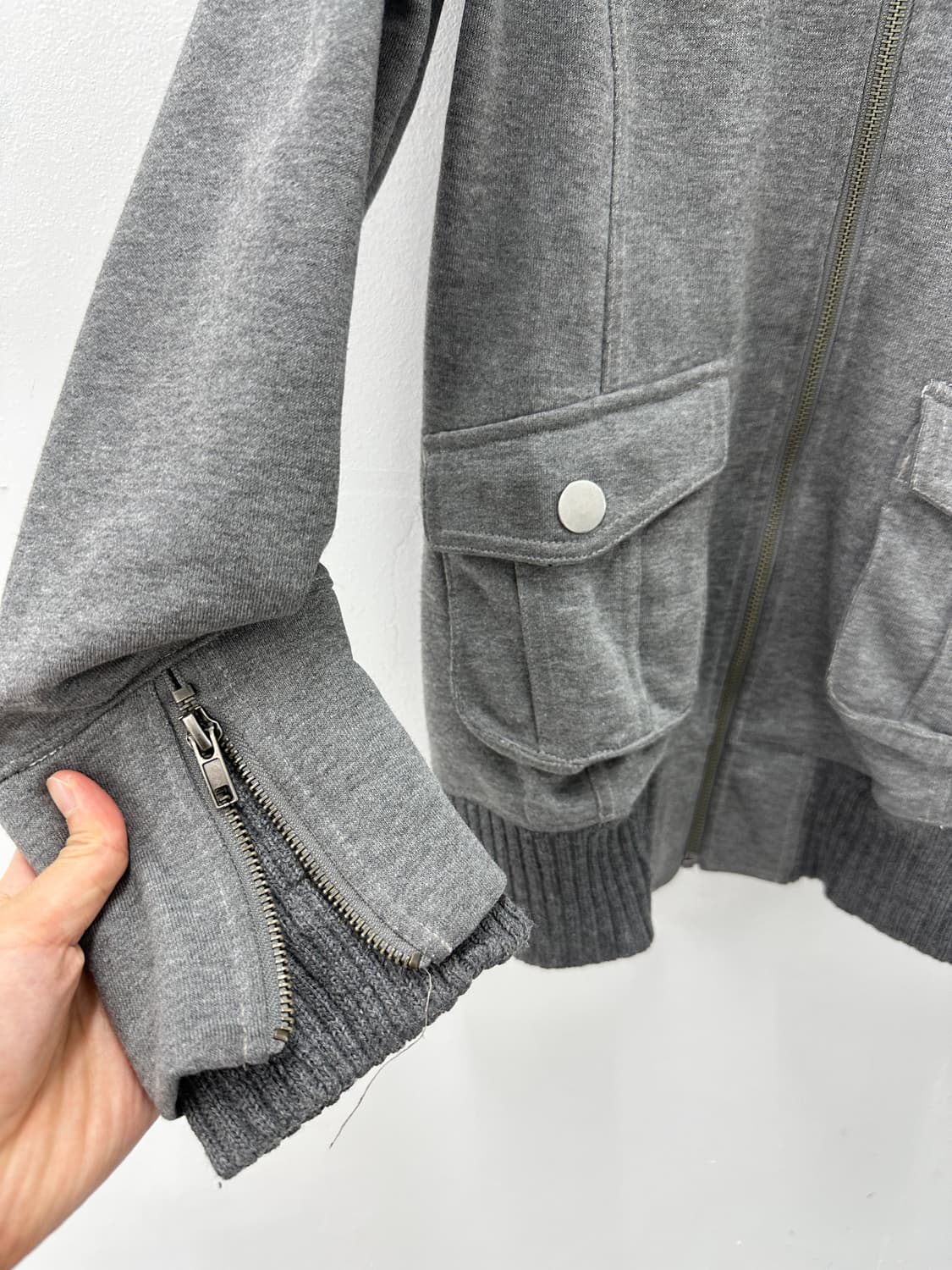 Colza vintage hooded knit zip up y2k 상품이미지5