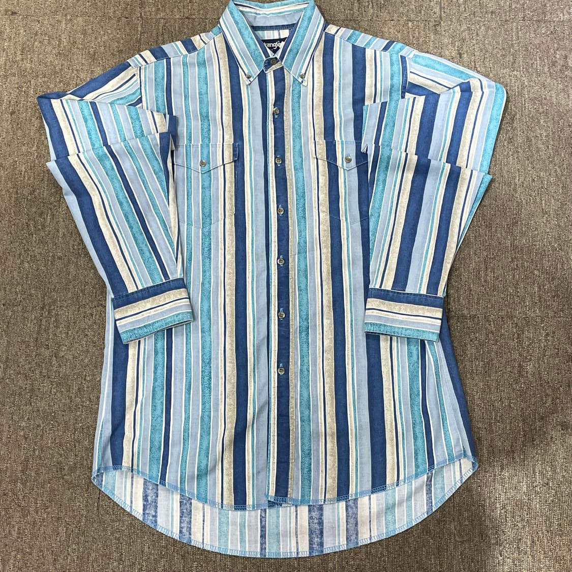 Wrangler 랭글러 스트라이프 웨스턴 셔츠 레귤러 핏 상품이미지1