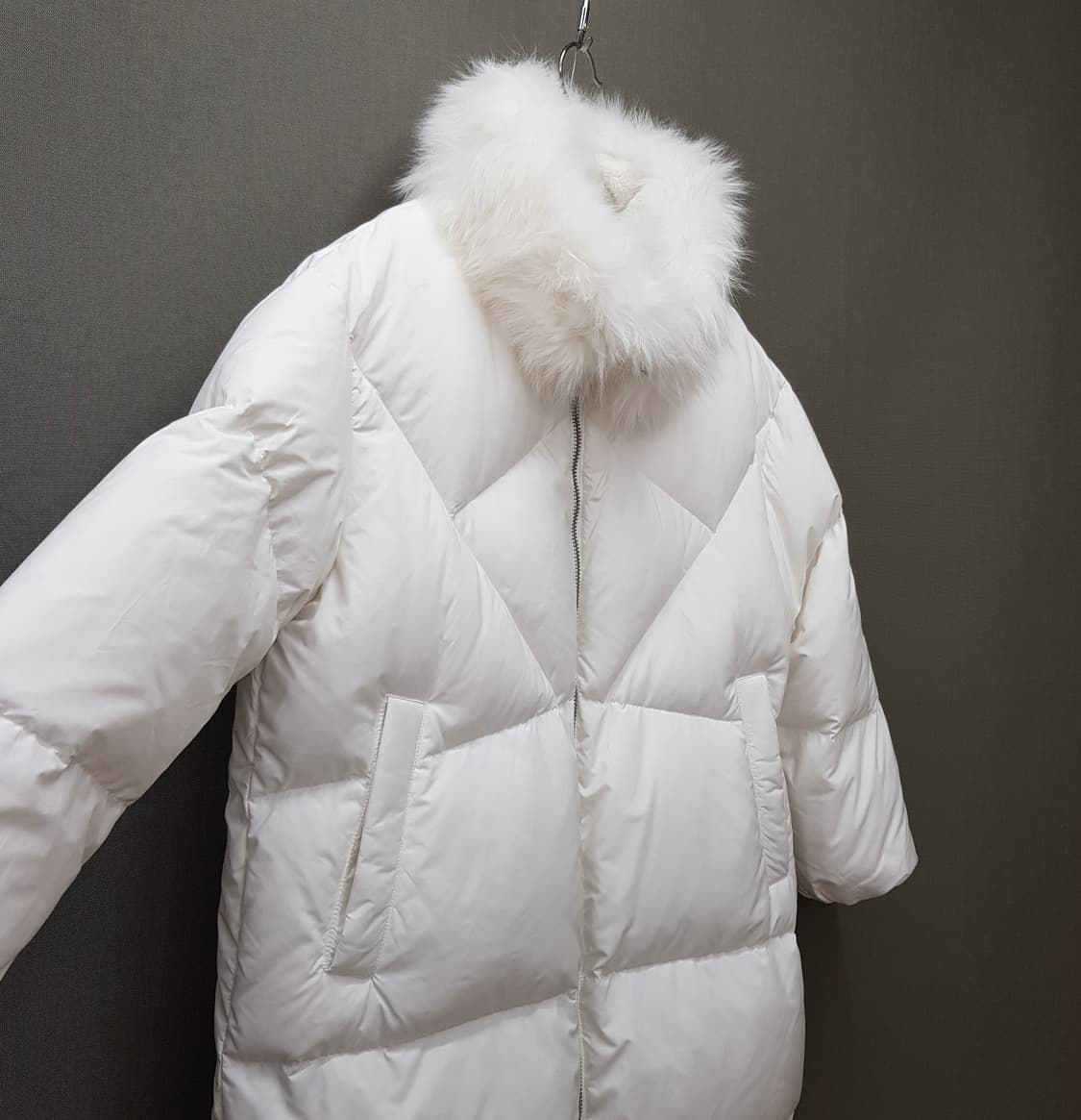 JUCY JUDY 2022 폭스 퍼 카라 덕다운 패딩  85사이즈 상품이미지4