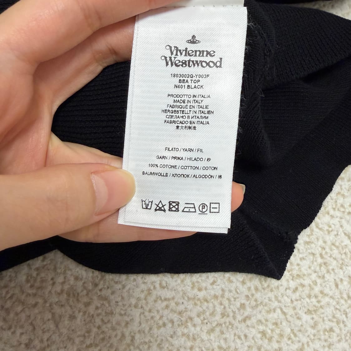 비비안웨스트우드 베아 탑 반팔 니트 상품이미지5