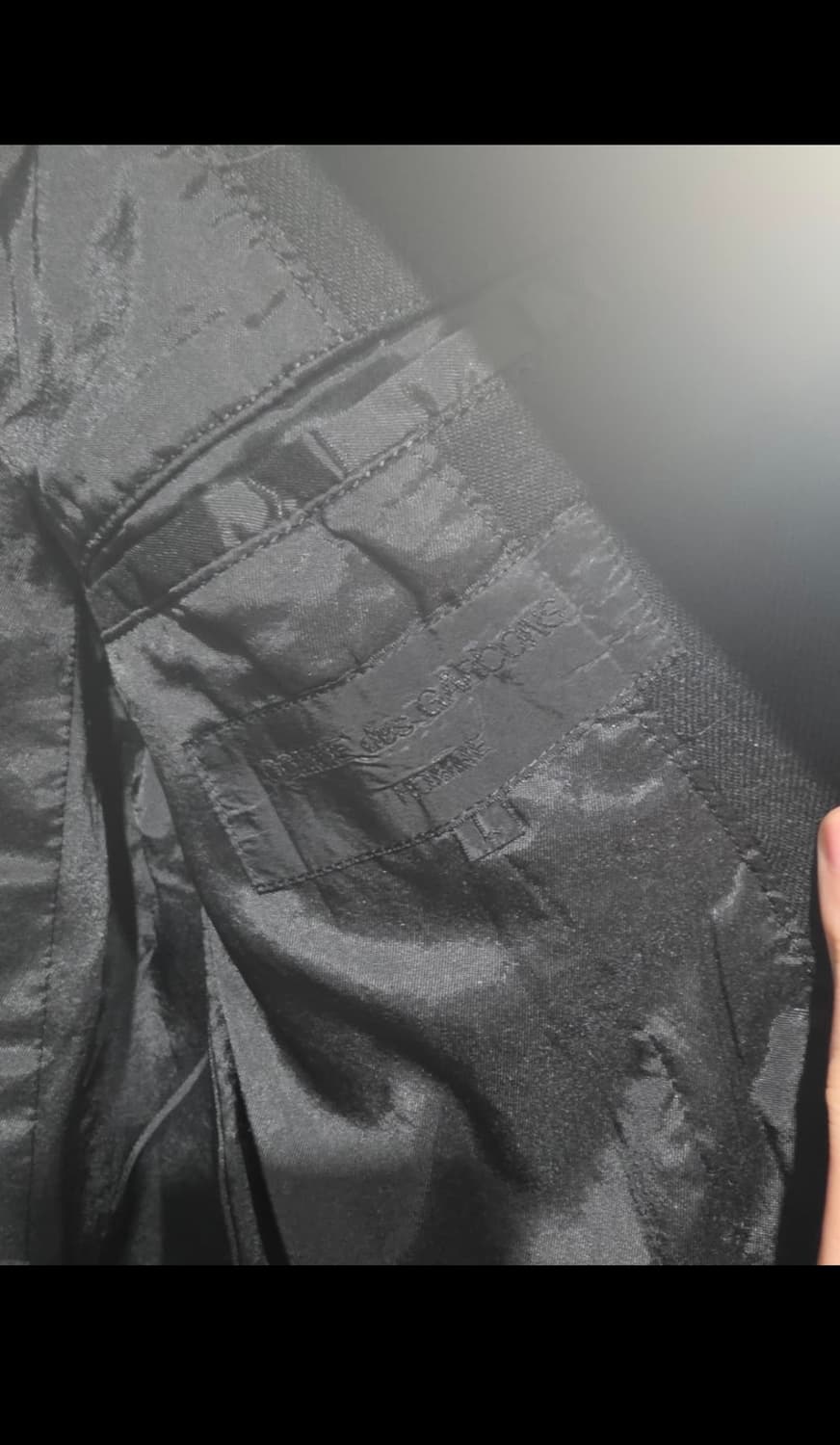 꼼데가르송 옴므 축융폴리(슈렁큰 이펙트) 자켓 L 상품이미지9