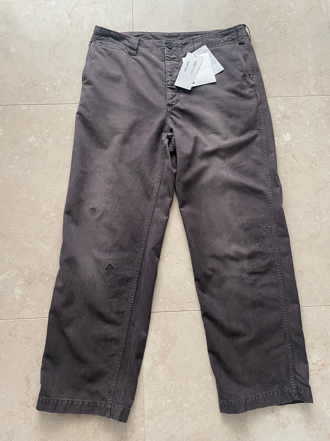 (4) Visvim wide chino crash 비즈빔 치노 크래쉬 상품이미지1