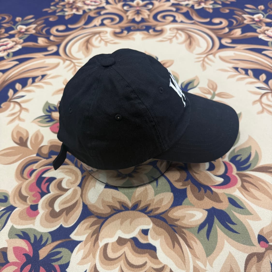 (M)우알롱 로고 볼캡(블랙,검흰) 상품이미지4