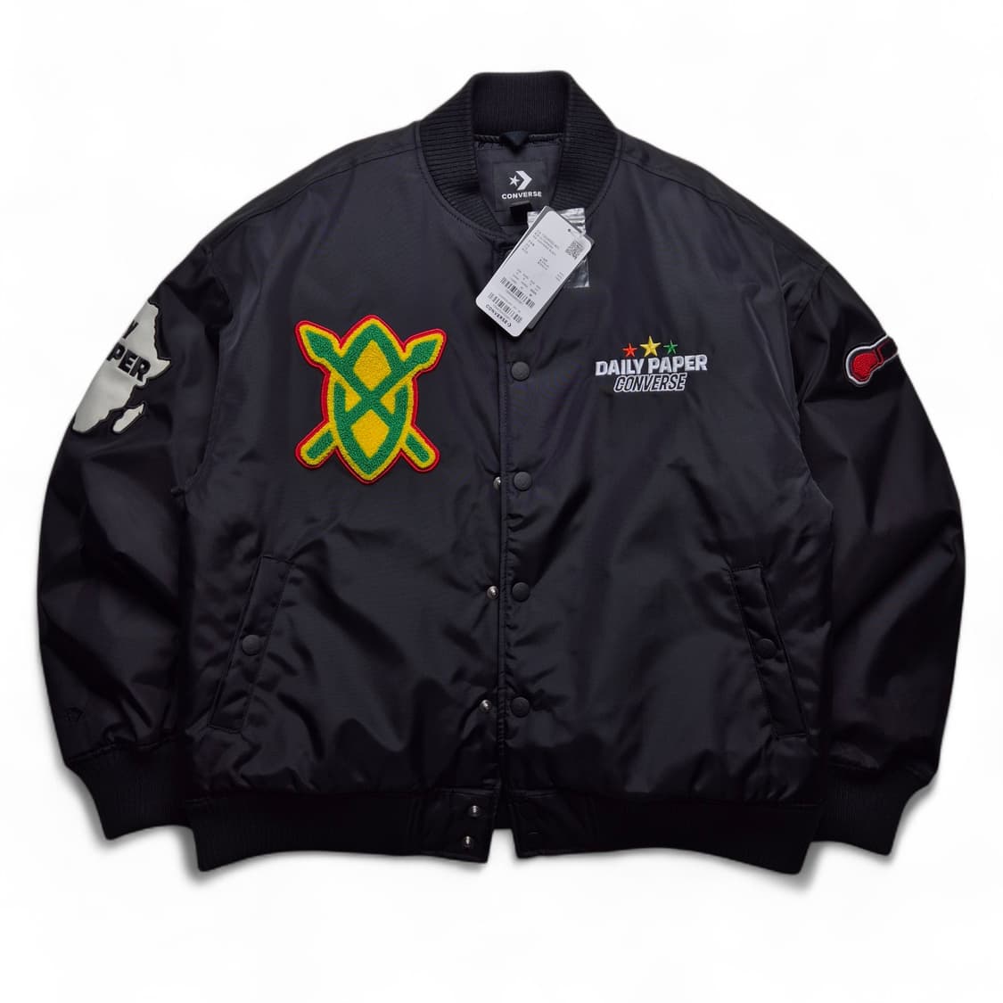 [새상품][S] 컨버스x데일리페이퍼 스타디움 자켓 상품이미지2