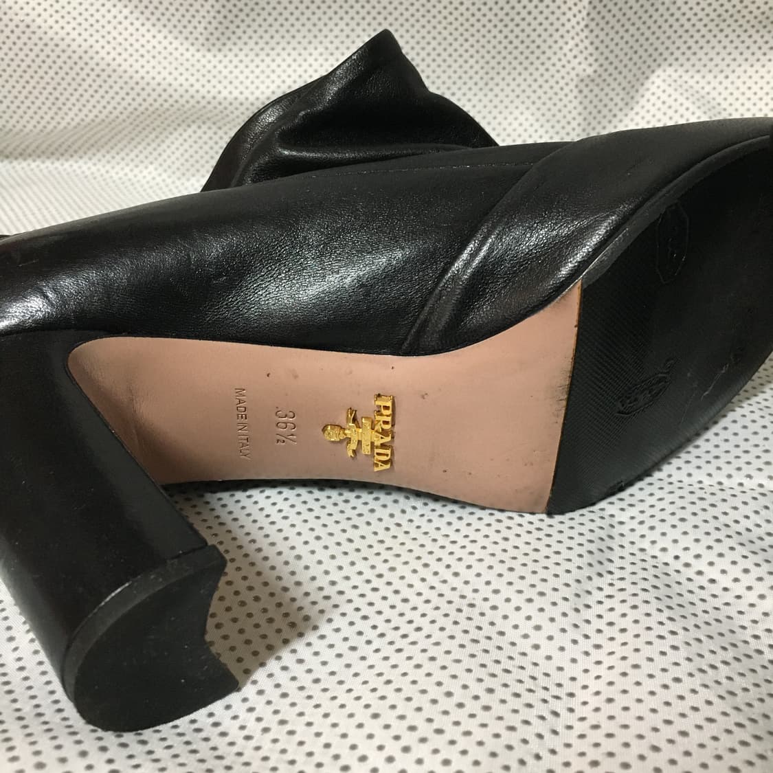 Prada black chunky high heels 상품이미지6