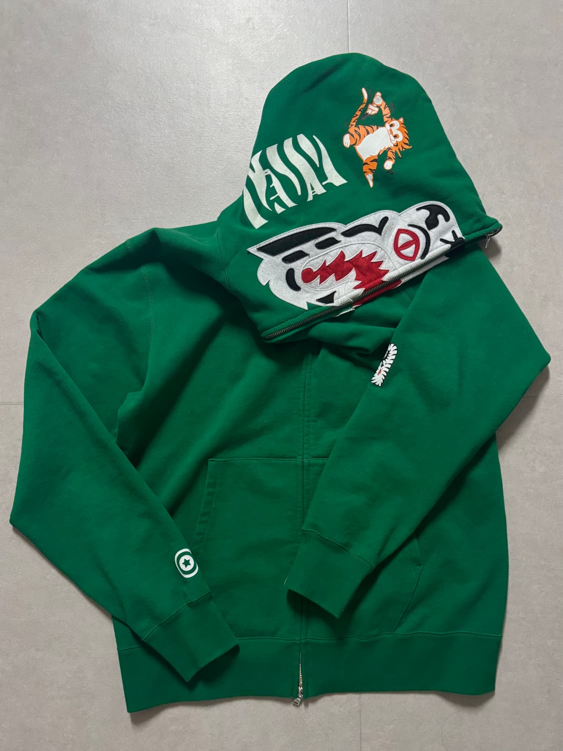 BAPE 베이프 화이트 타이거 풀 후드집업 상품이미지2