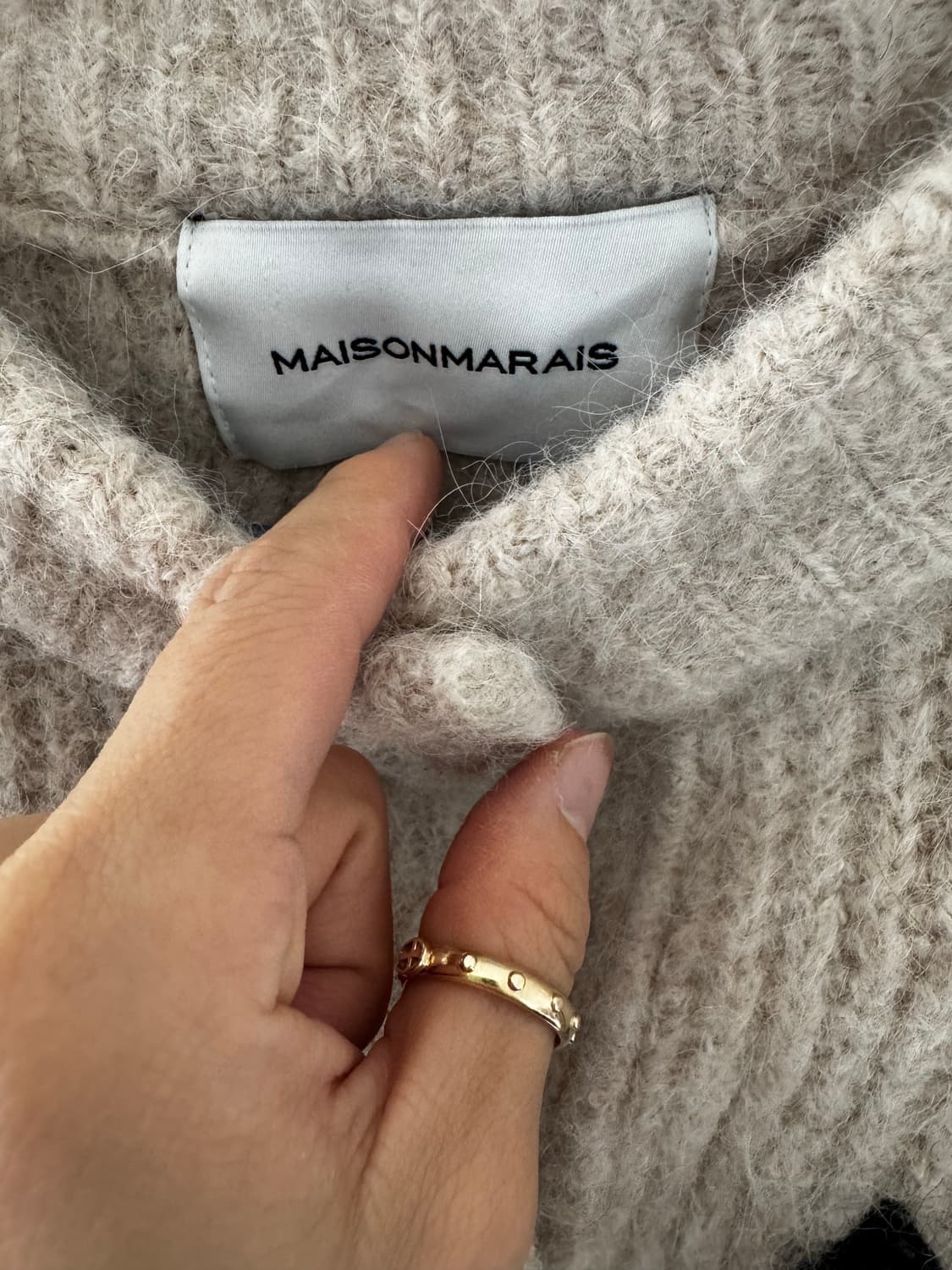 메종마레 크레이지 블룸 가디건 베이지 34사이즈(오버사이즈라 xs-m까지 상품이미지4