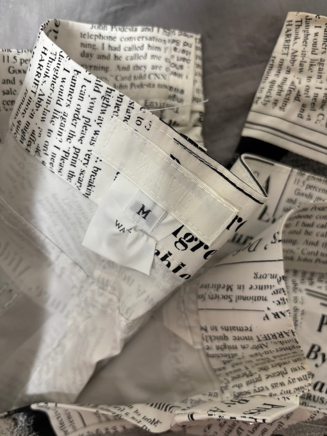 신문 프린팅 팬츠 바지 상품이미지4