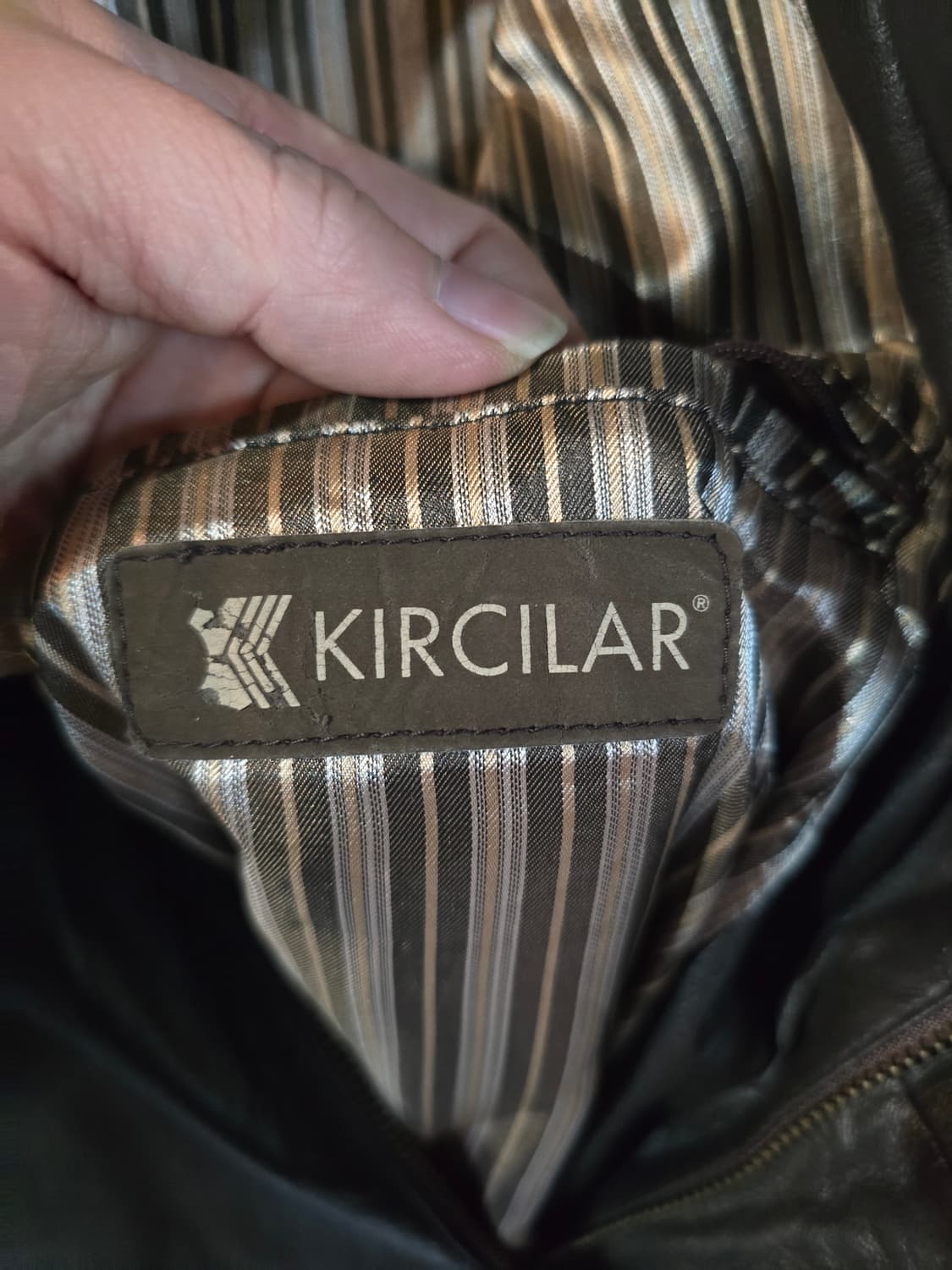 브라운 빈티지 가죽 블루종 자켓 상품이미지6