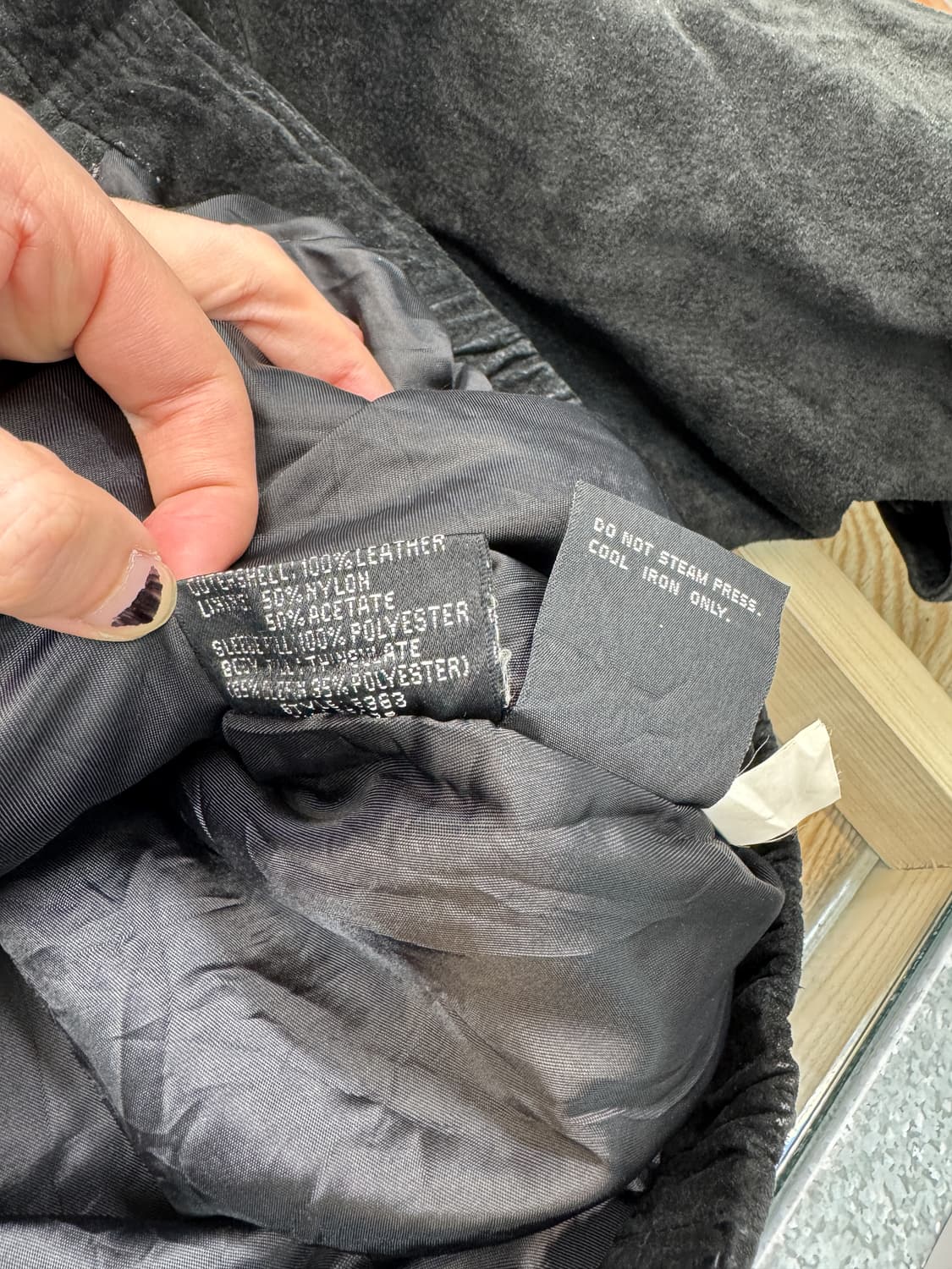 어드벤쳐 바운드 90s 더블 카라 스웨이드 레더 봄버 자켓 상품이미지7