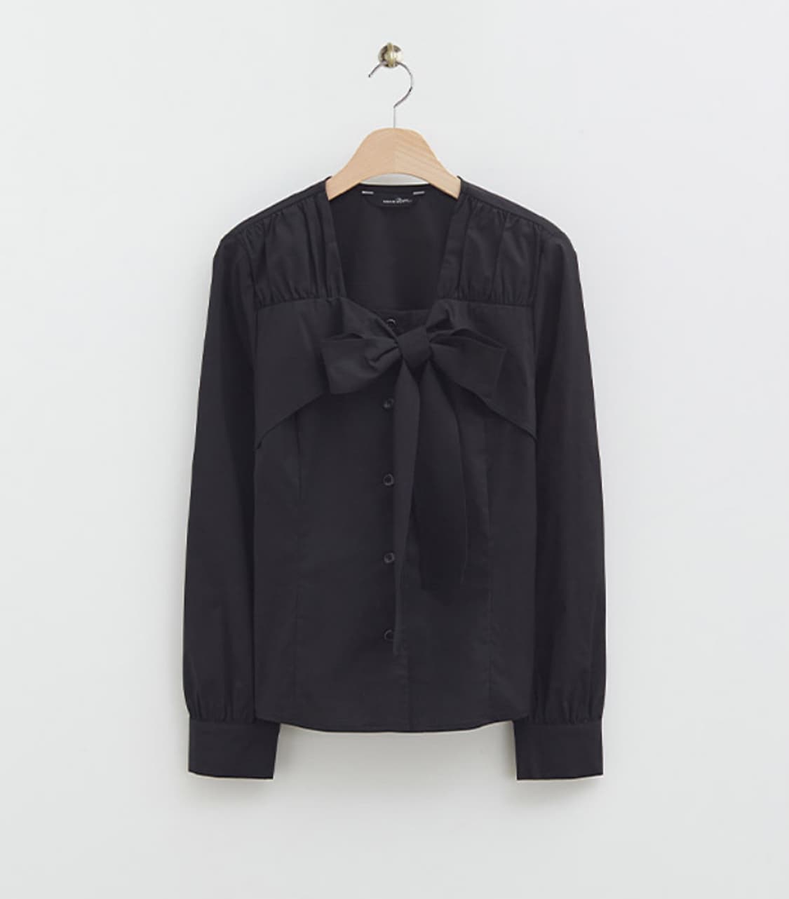 로엠 타이 슬림핏 블라우스 상품이미지1