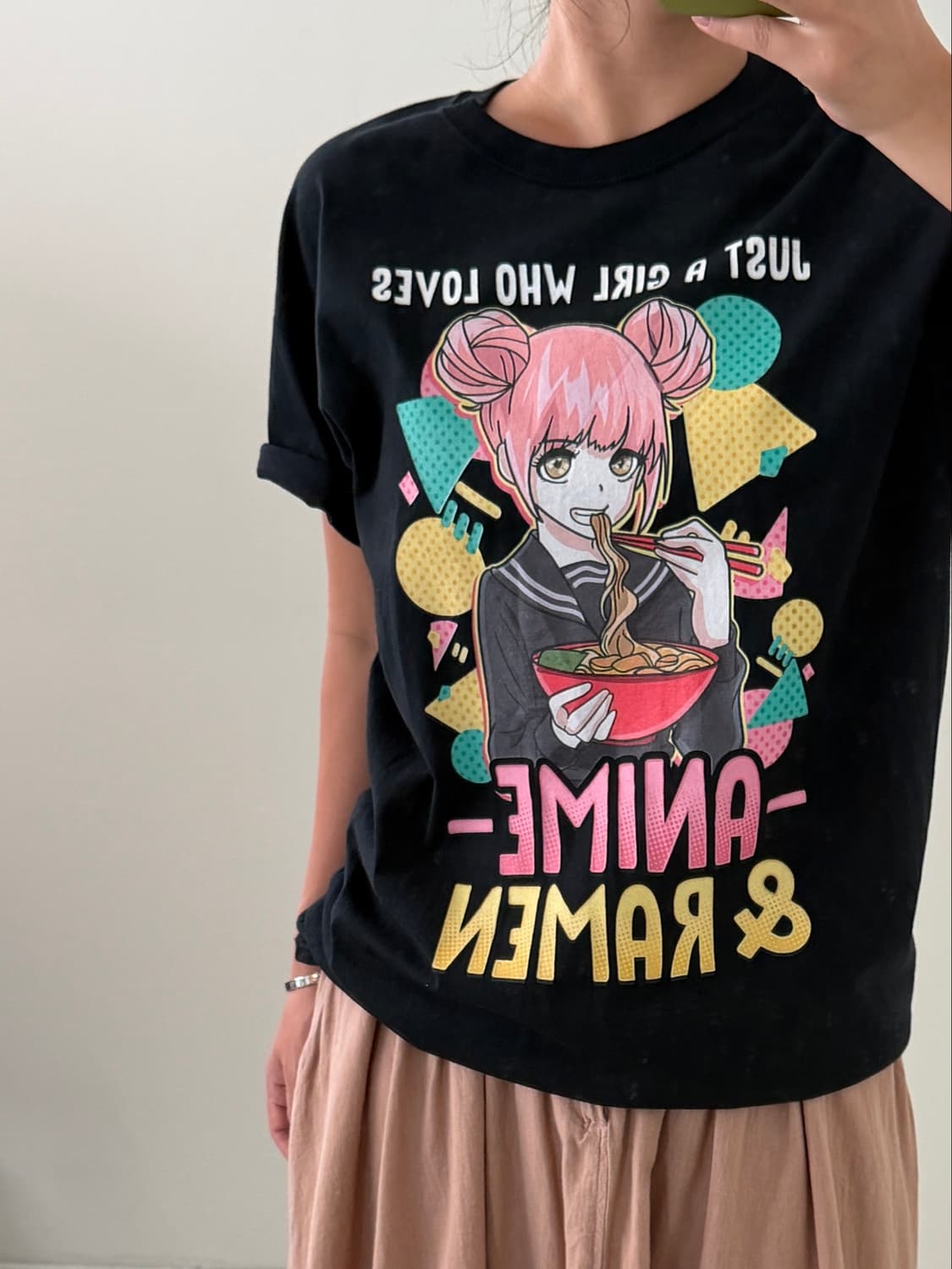 일본빈티지 anima ramen 애니 반팔티 상품이미지3