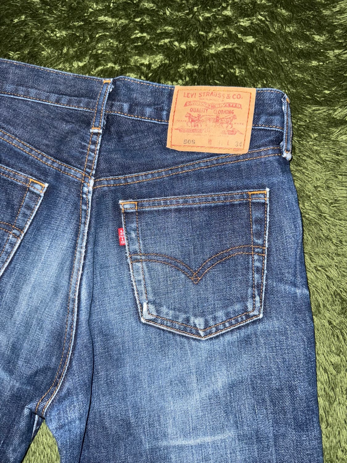 [W31/L34] 리바이스 506 MADE IN JAPAN 워싱 데님 상품이미지9