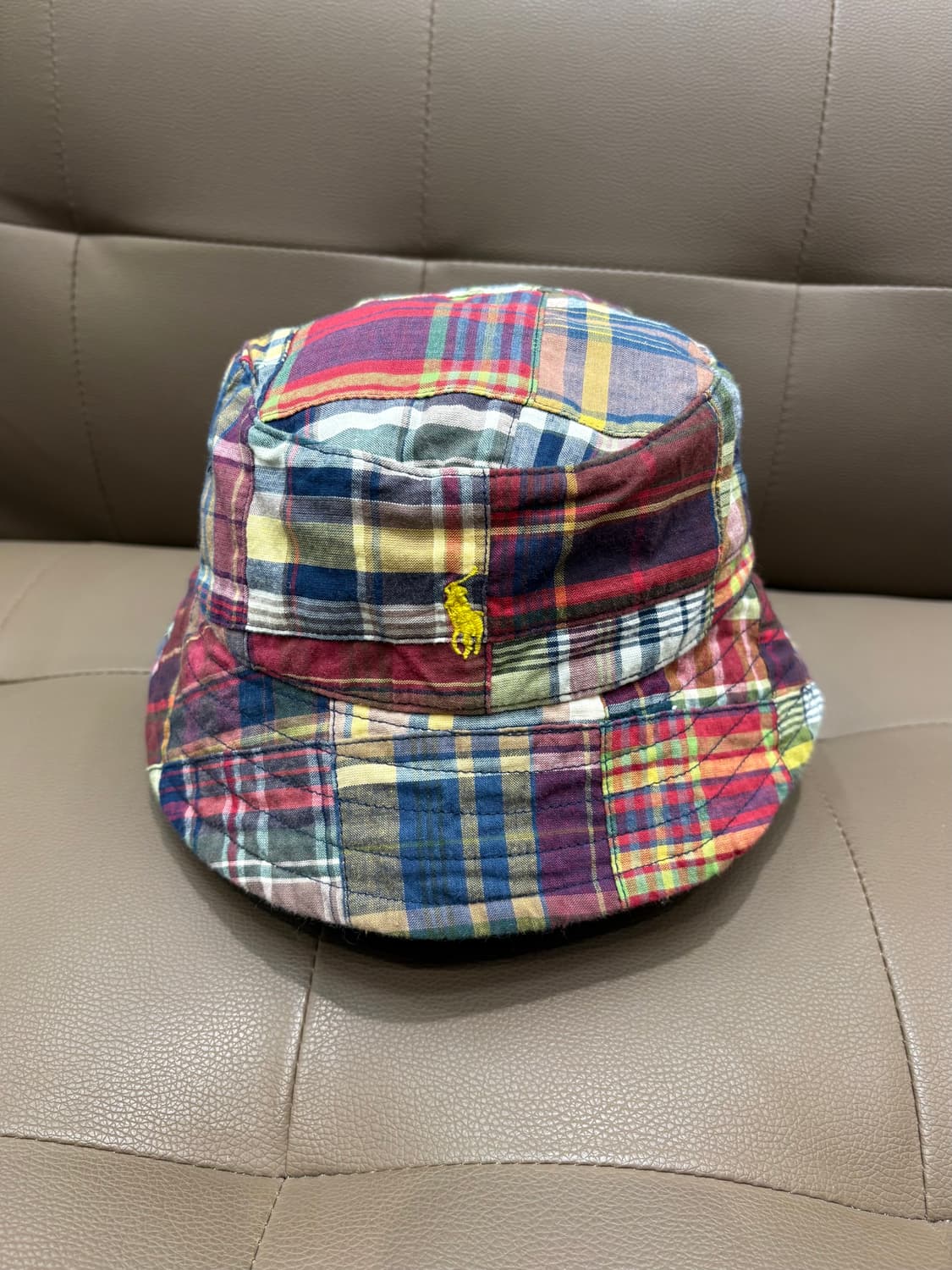 폴로 랄프로렌 마드라스 패턴 버킷햇 상품이미지1