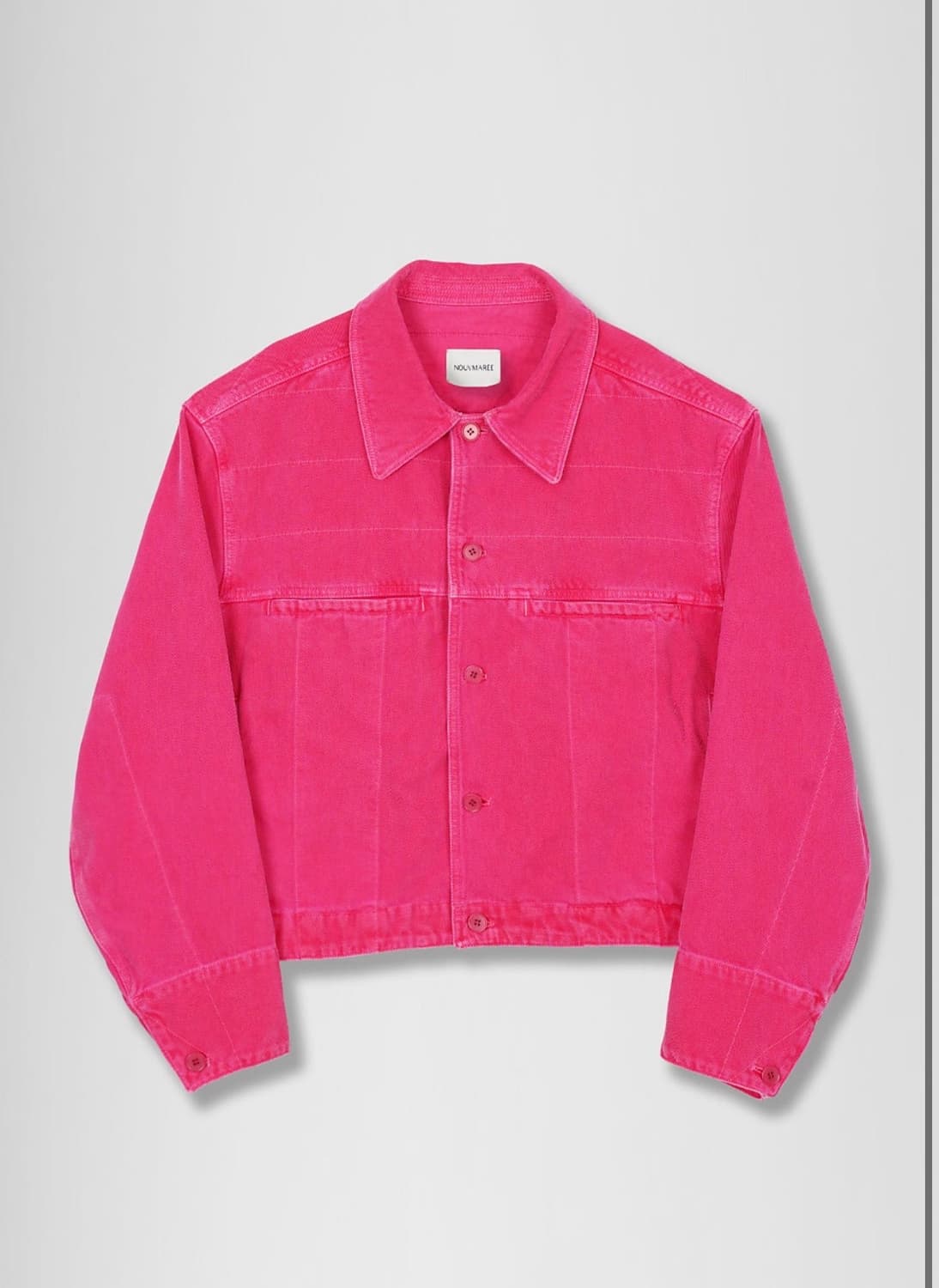 미착용) 누마레 네오 코튼 가먼트 스티치드 자켓 핑크 상품이미지1