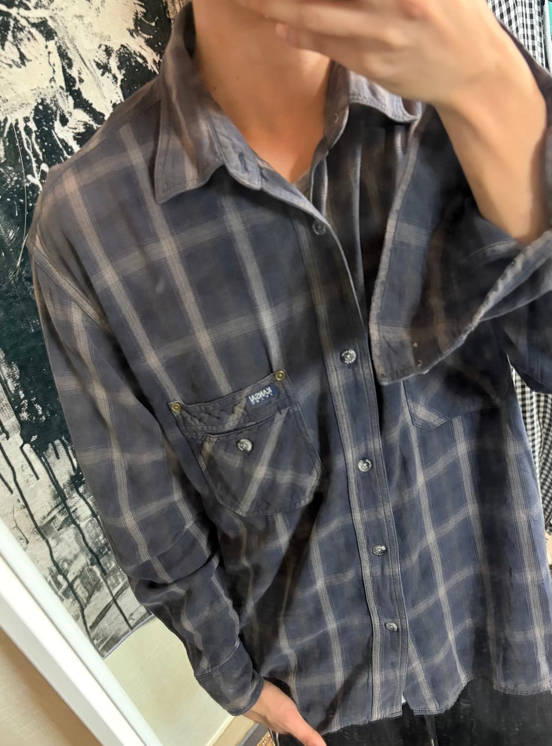 90’s kansai yamamoto jeans shirt  상품이미지2