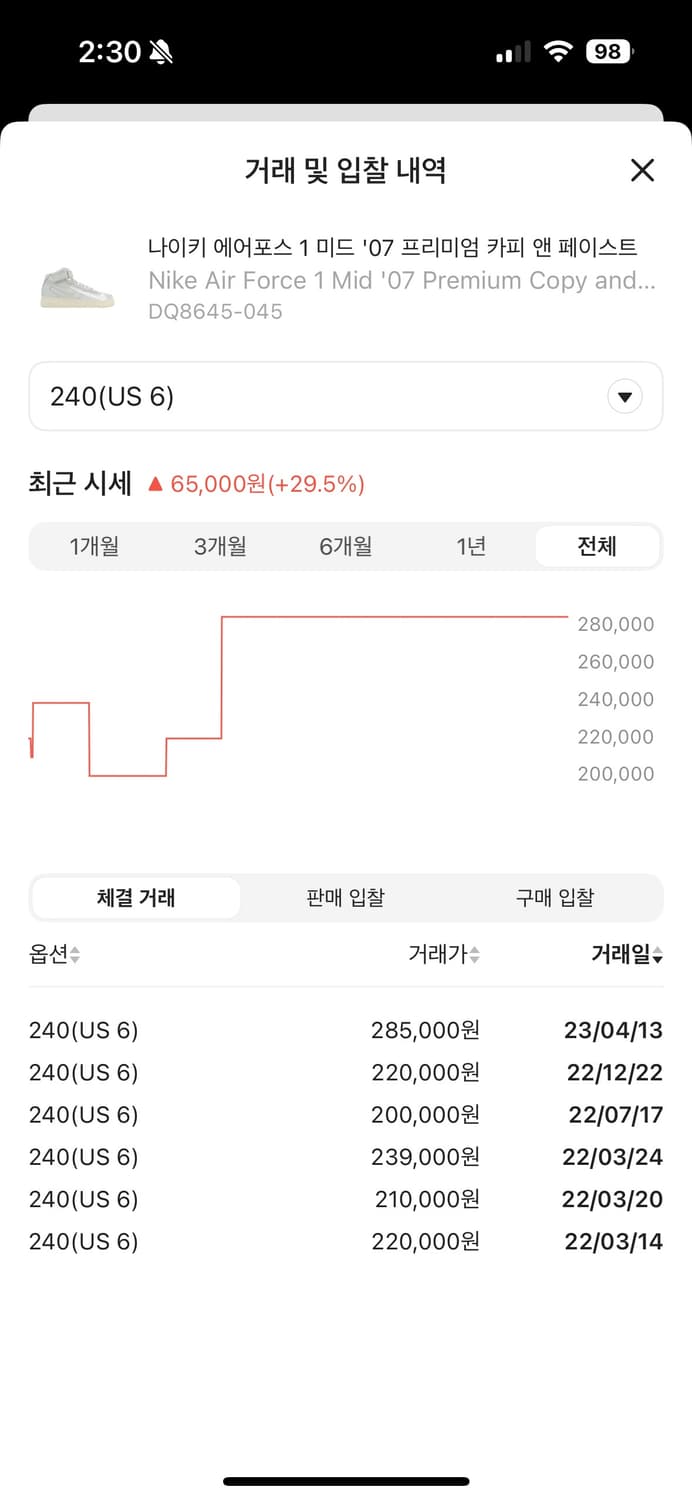 나이키 에어 포스 1 미드 '07 프리미엄 카피 앤 페이스트 상품이미지2