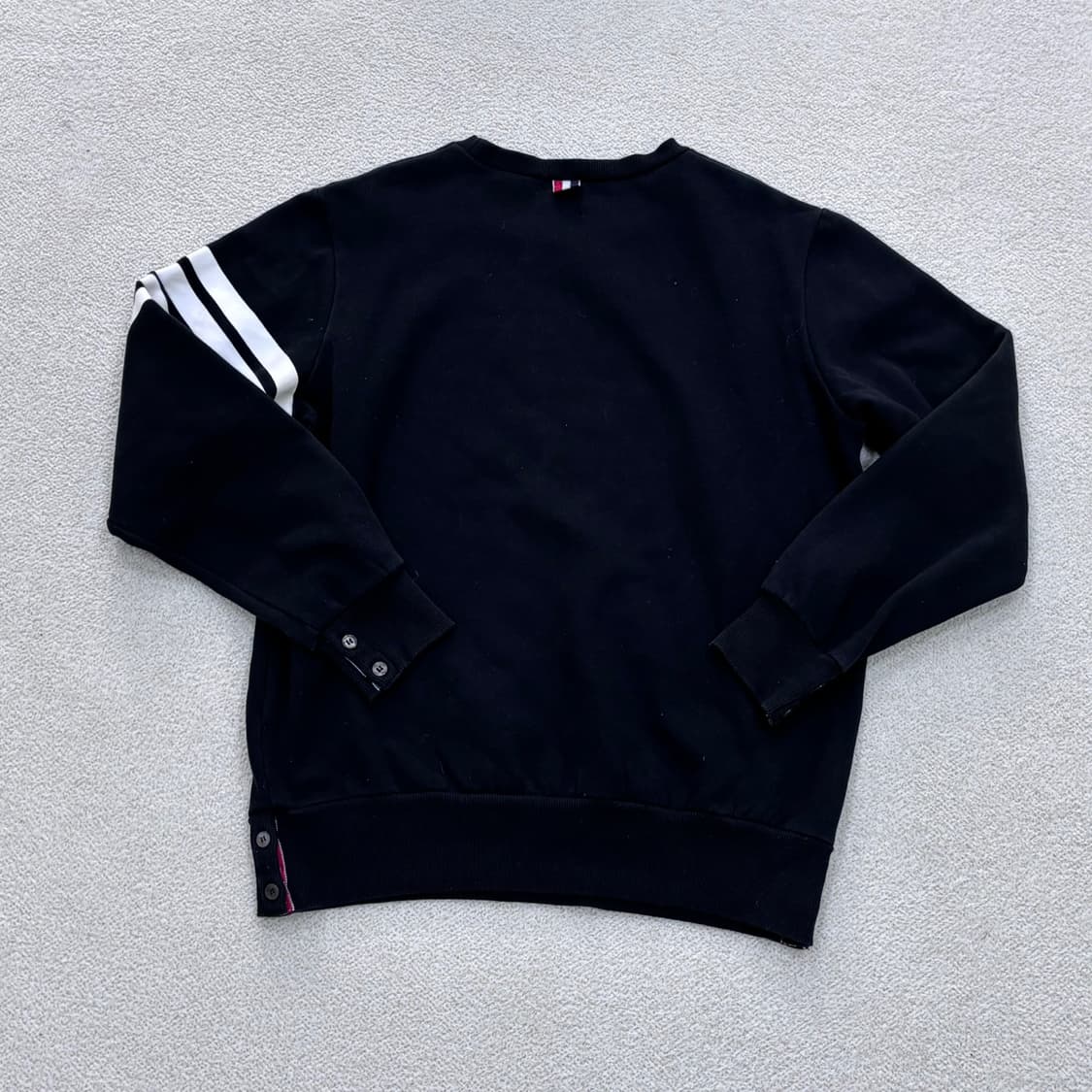 실측확인 빈티지 스트라이프 맨투맨 0326E 상품이미지2