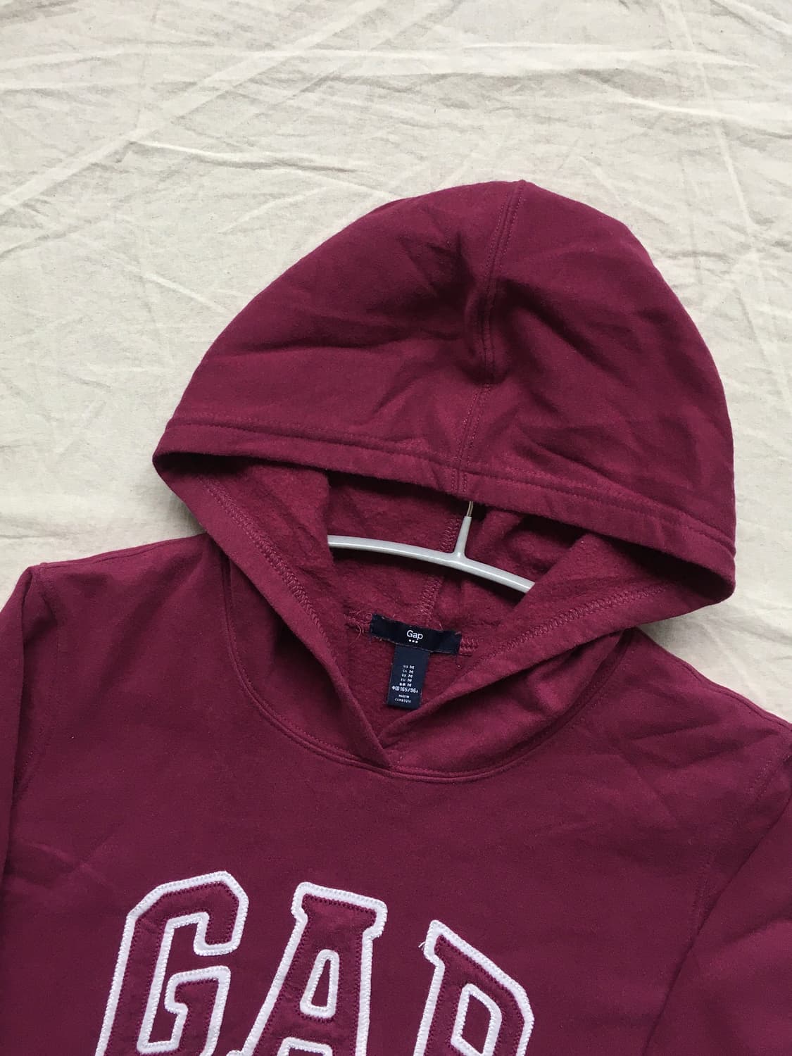 갭 스펠 버건디 후드티 상품이미지4