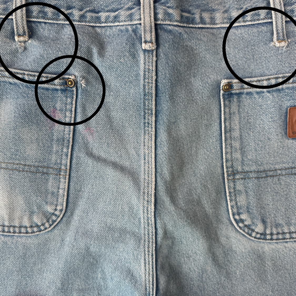 칼하트 더블니 데님팬츠 상품이미지7