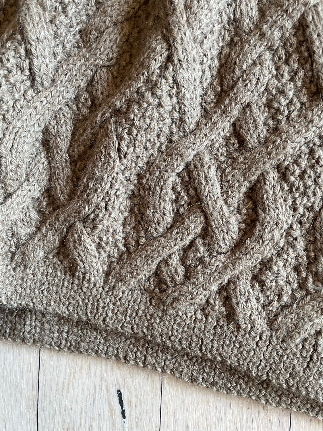 90s DKNY 케이블 터틀넥 니트 상품이미지3