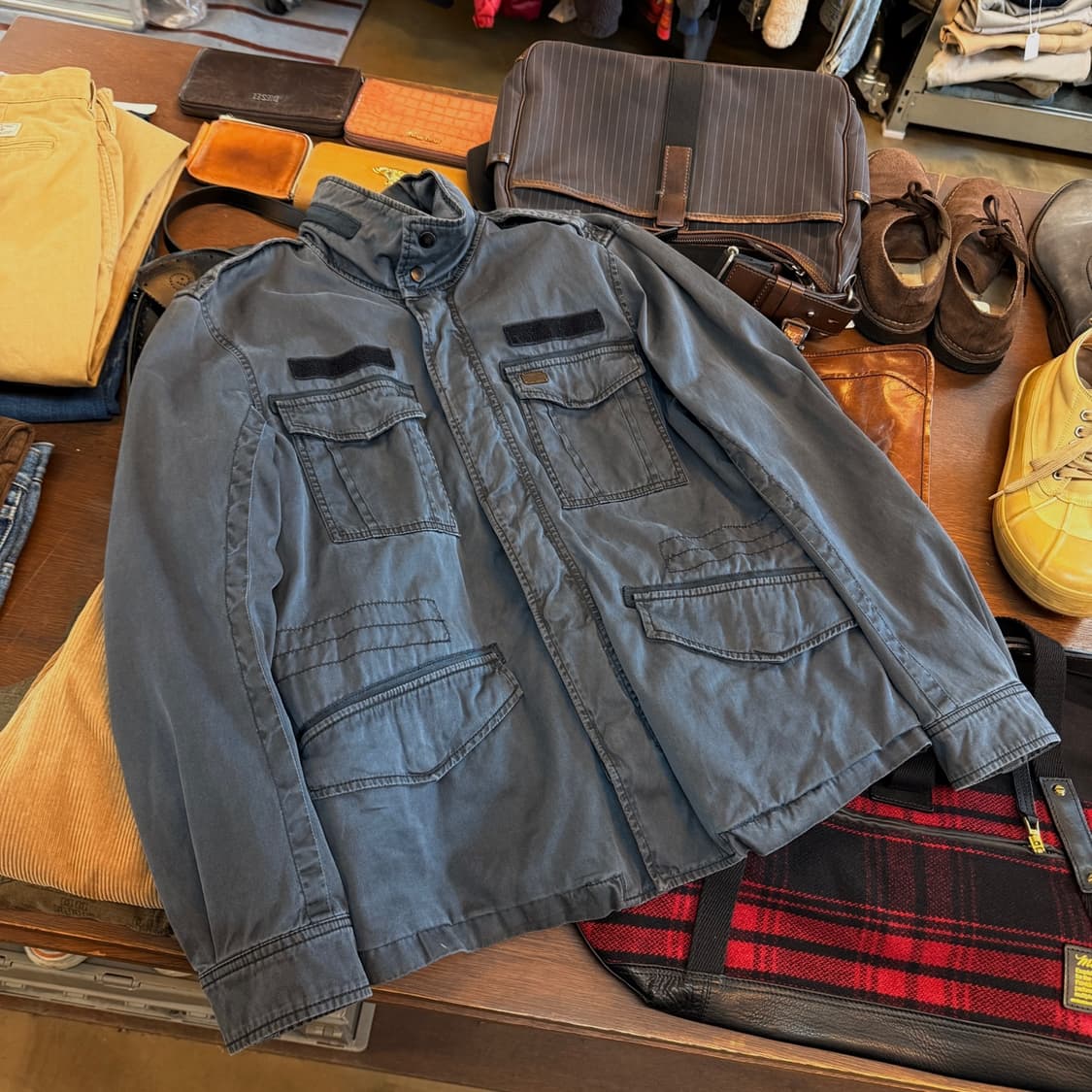 디젤 밀리터리 베이스 소매 라인 디테일 자켓 상품이미지2