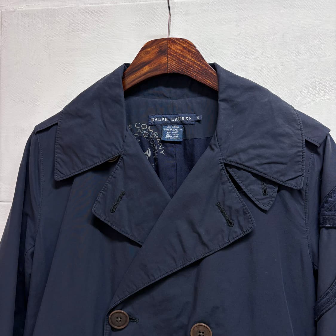 랄프로렌 RALPH LAUREN 네이비 트렌치 코트  상품이미지2