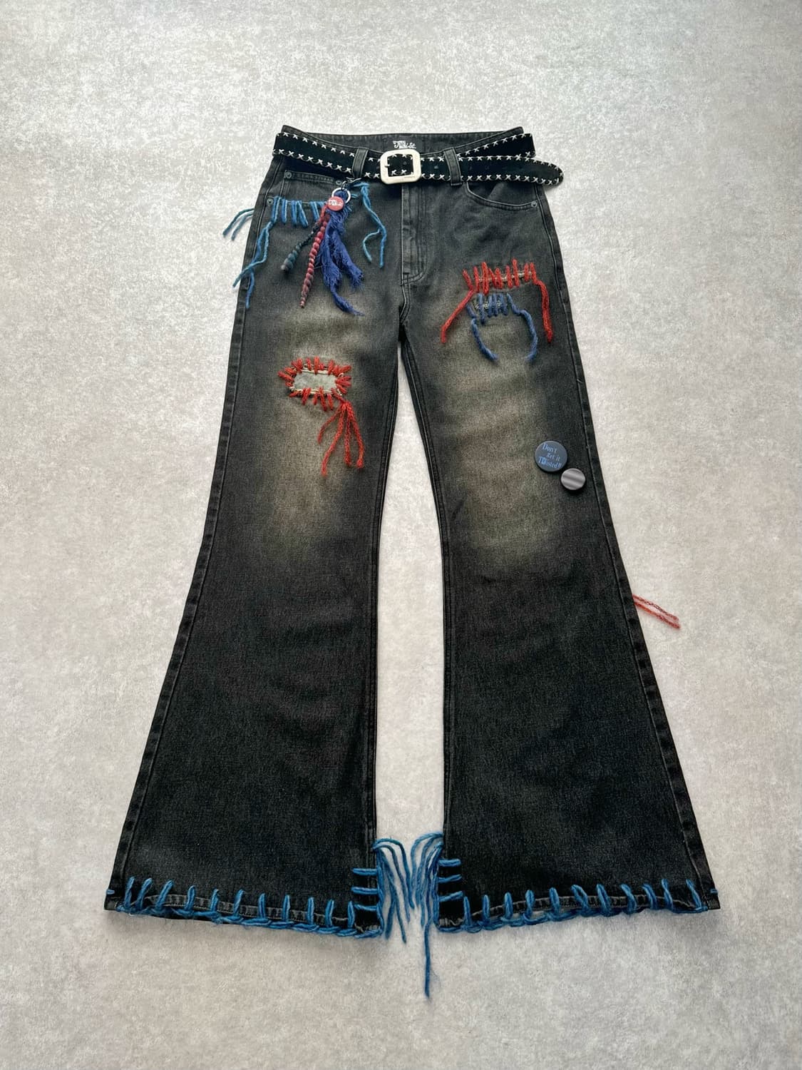TΣist Hand Stitch Denim Flare Pants 상품이미지1