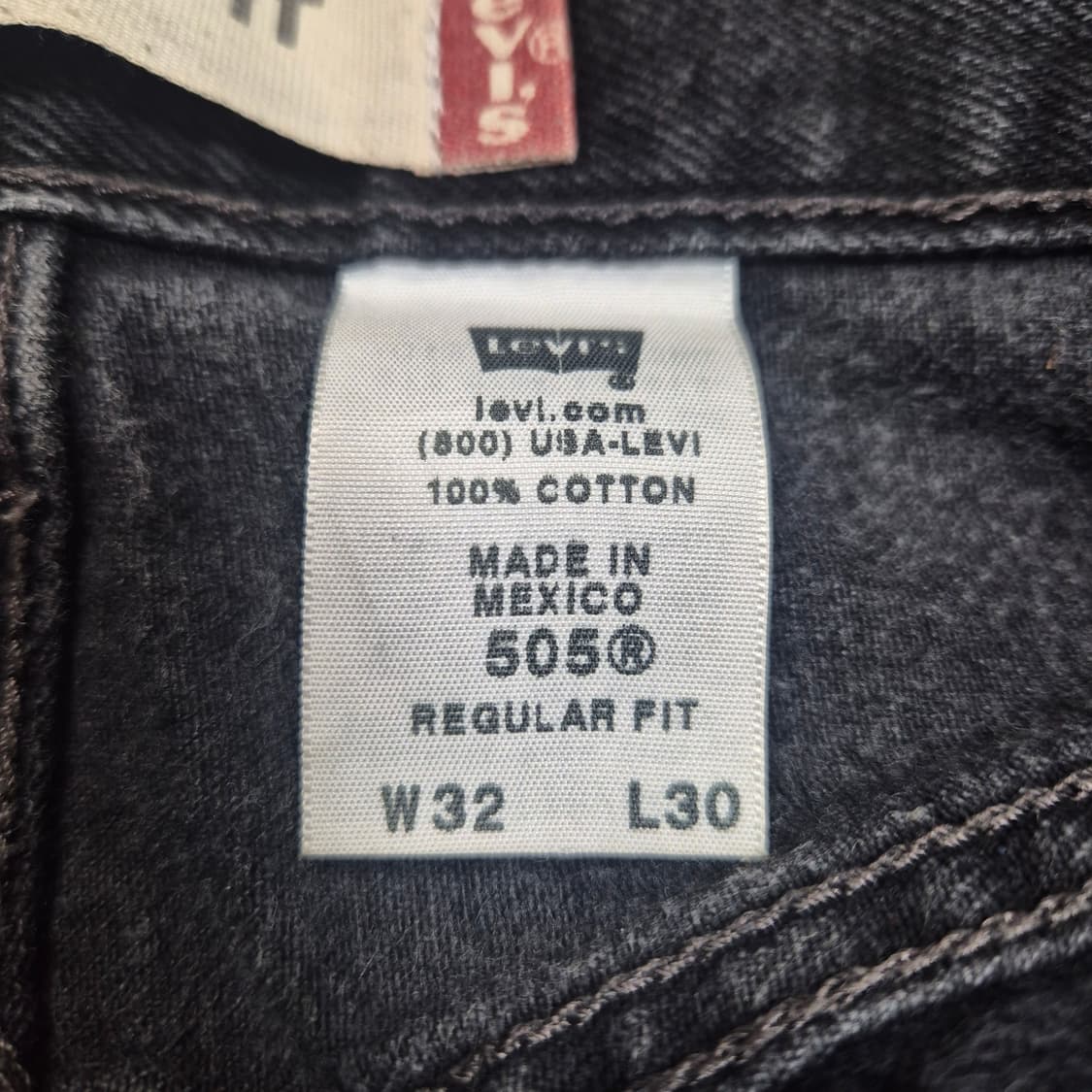 [32]리바이스 505 블랙 -676 상품이미지4