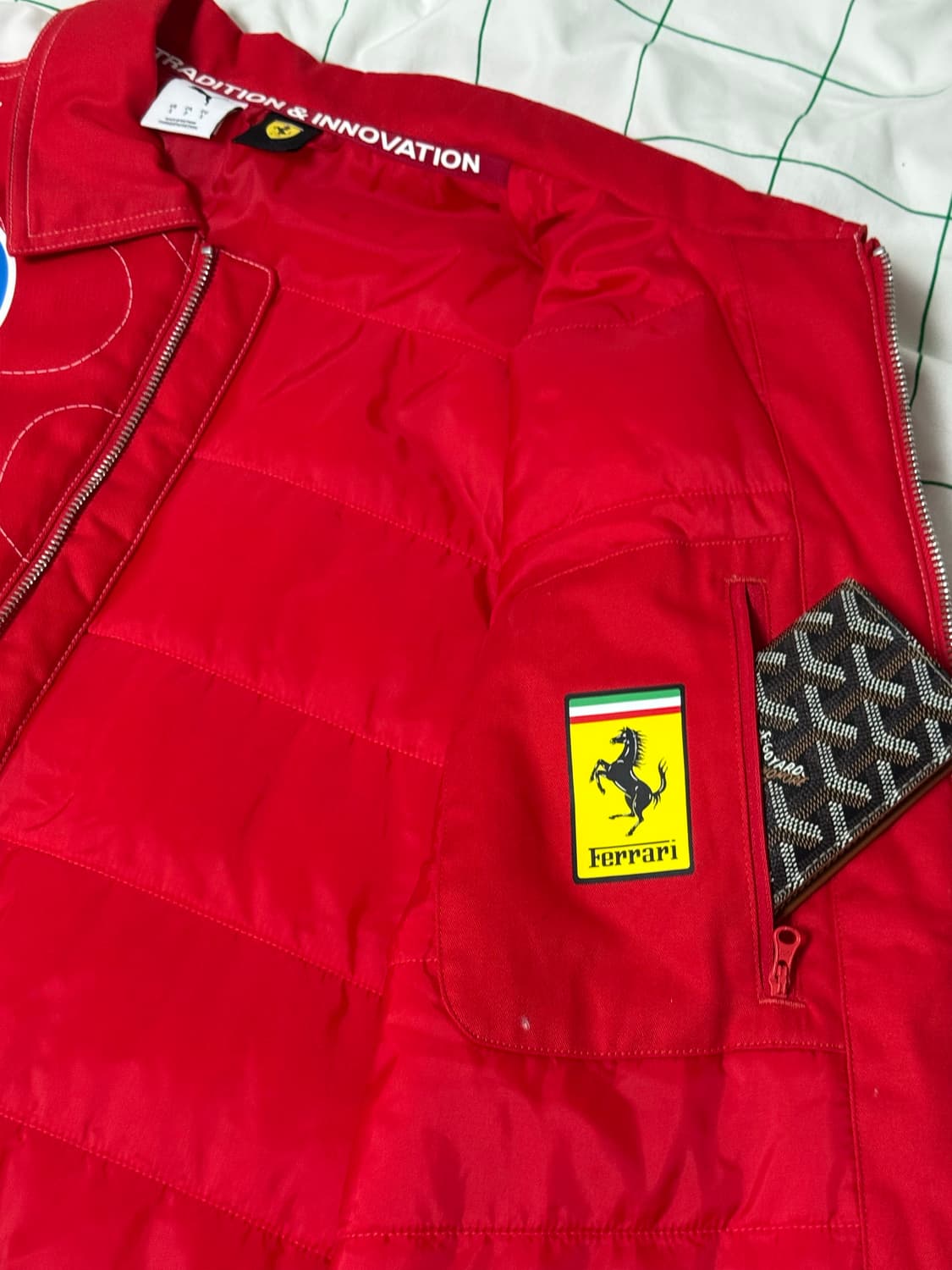 스쿠데리아 페라리 푸마 HP 2025 팀 몬자 레이싱 자켓 로소 코르사 상품이미지7