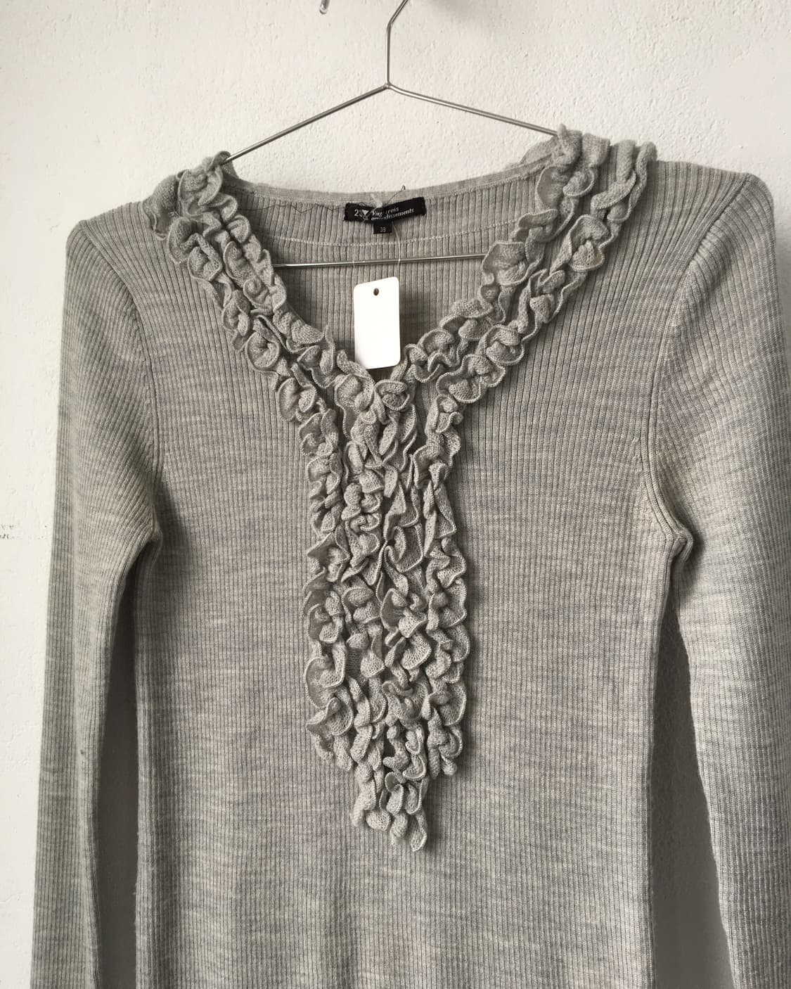 Frill point ribbed knit 상품이미지4