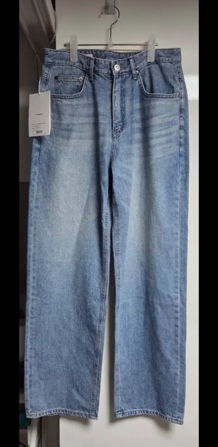 새상품) 인더로우 와이드 테이퍼드 데님 팬츠 LITE WORN 상품이미지1