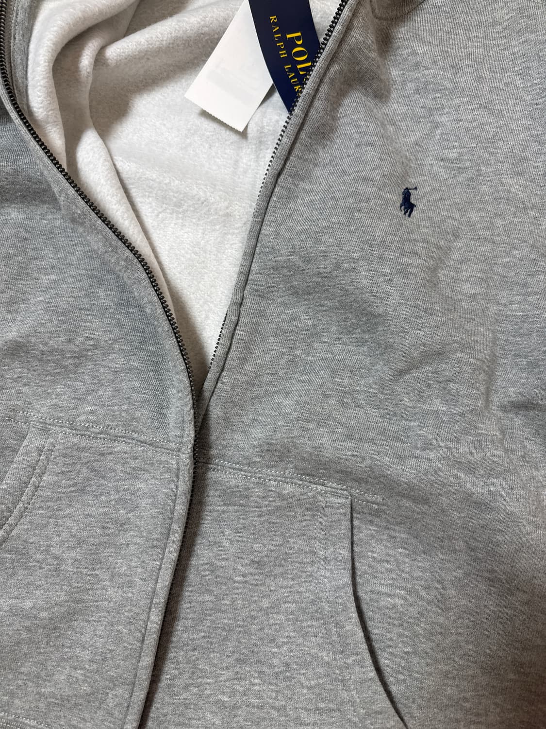 폴로 후드집업 그레이 상품이미지3