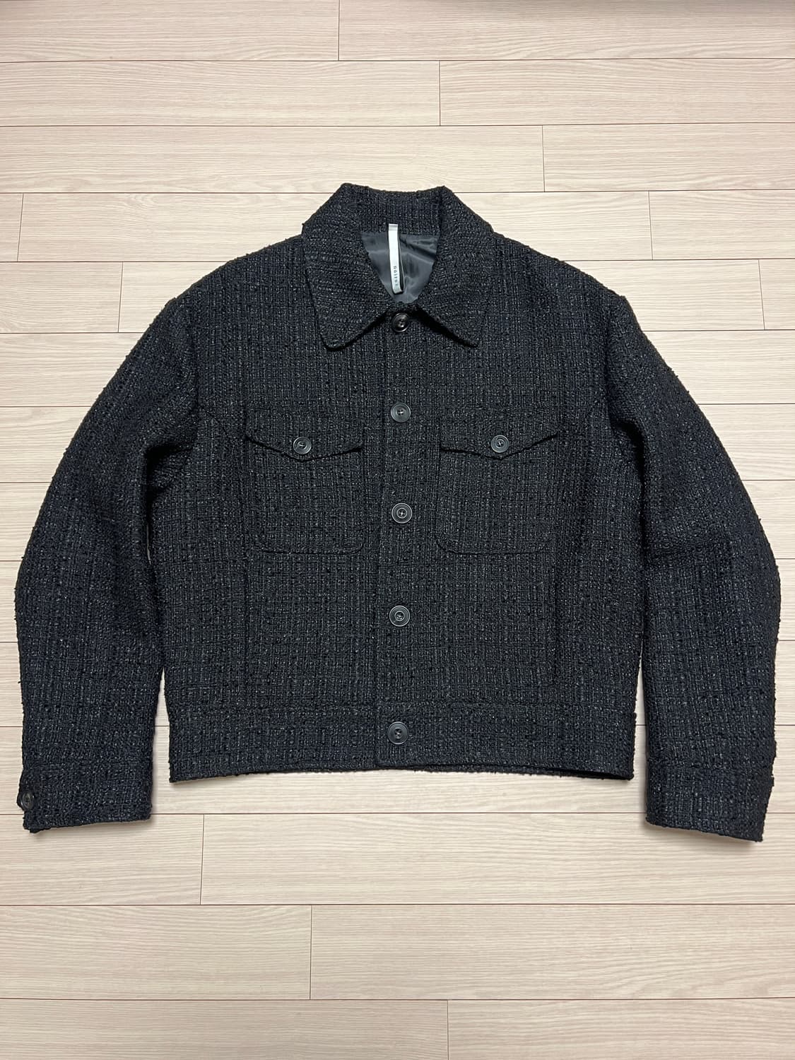 noirer 트위드 크롭 자켓 블랙 / 52 상품이미지1