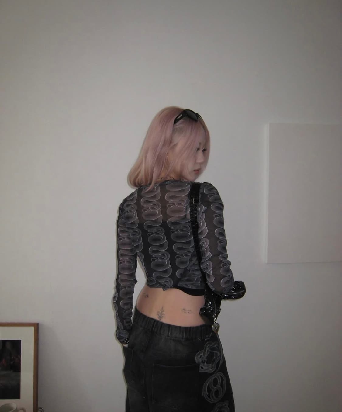 히스테릭글래머 스네이크 시스루 긴팔 상품이미지5