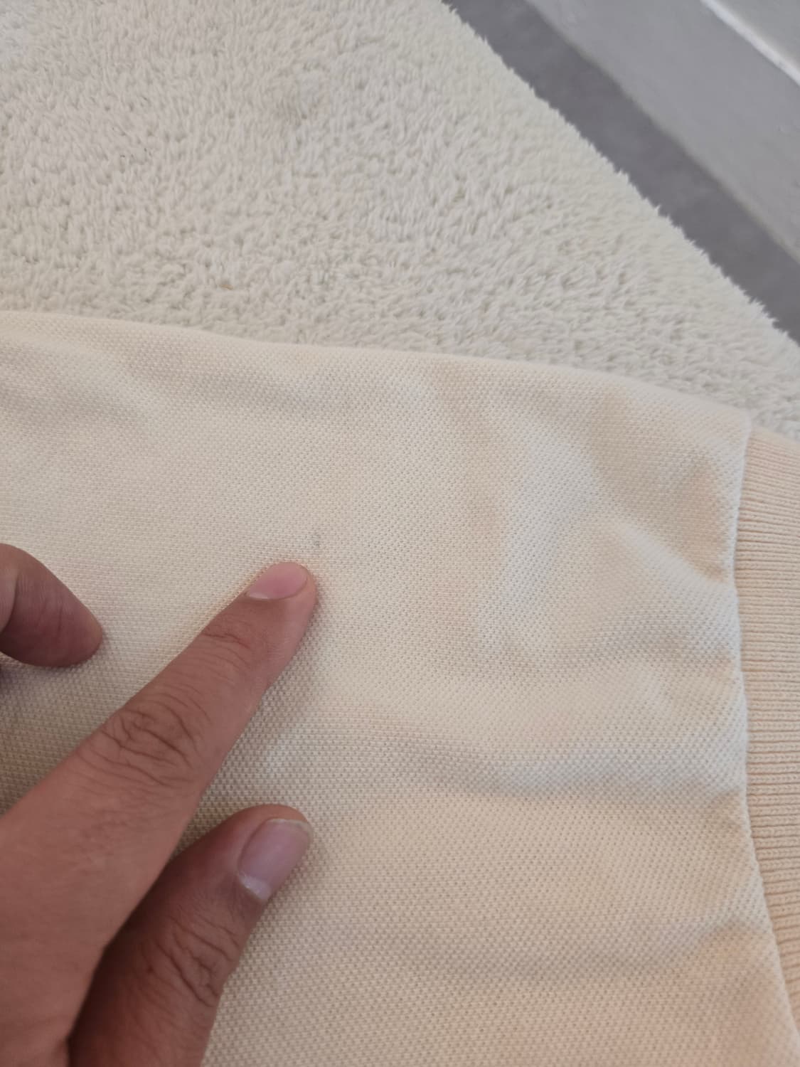 폴로 랄프로렌 반팔 카라티 아이보리 S 상품이미지6