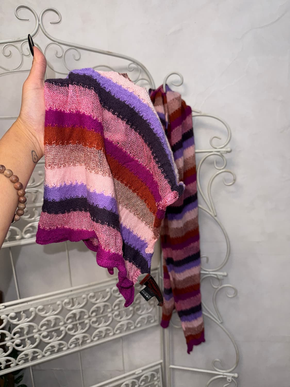 ETRO pink gray ethnic paisley cotton sk 상품이미지5