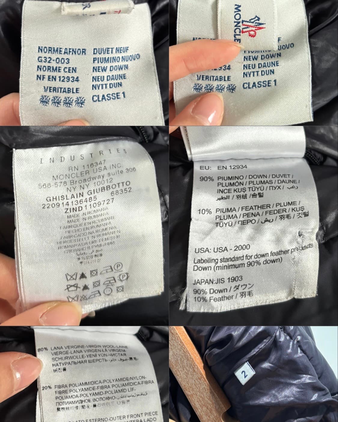 Moncler 몽클레어 그레이 니트 패딩 상품이미지10