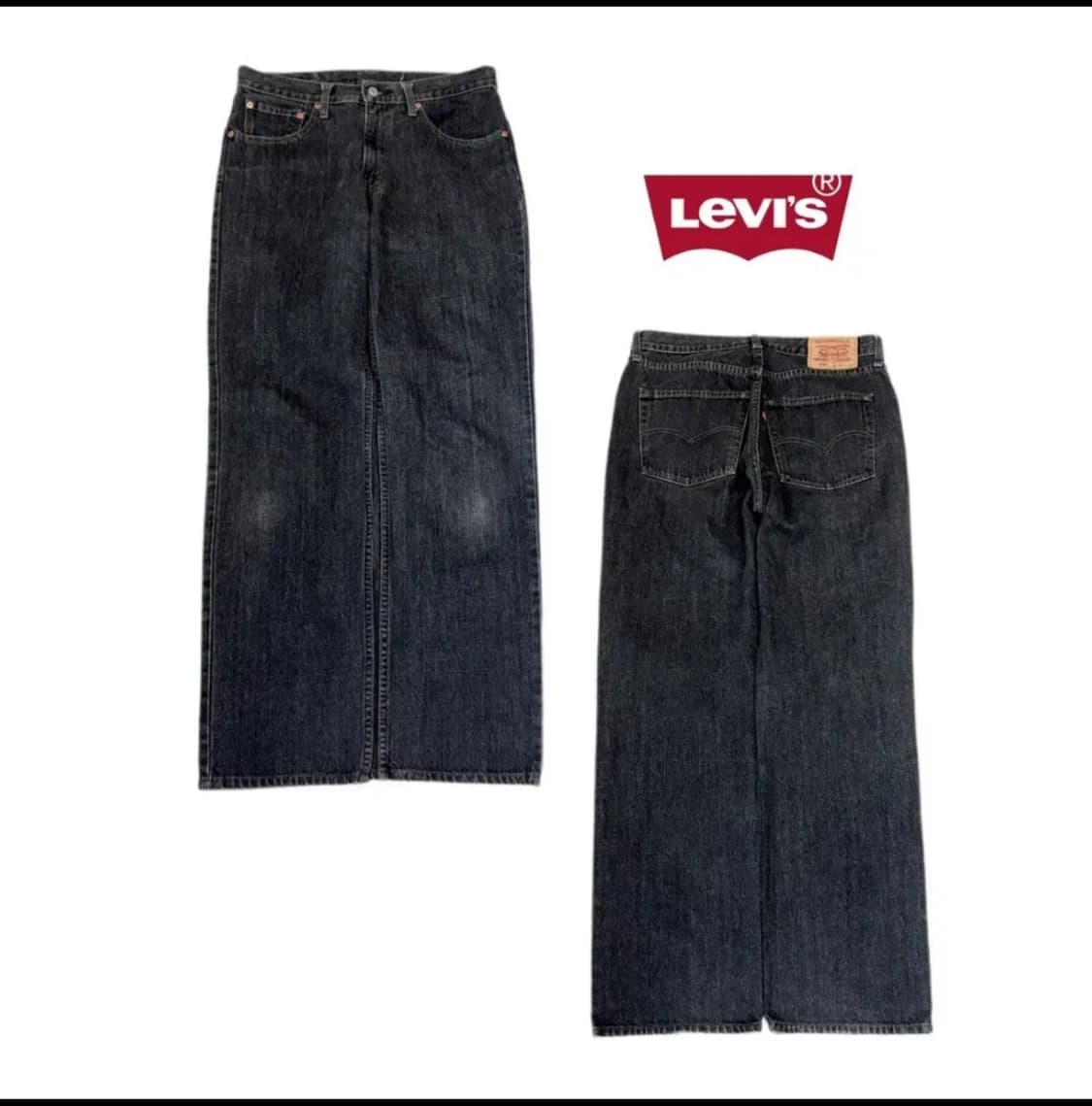 리바이스 533 와이드 흑청 33사이즈(허리41cm) 상품이미지3