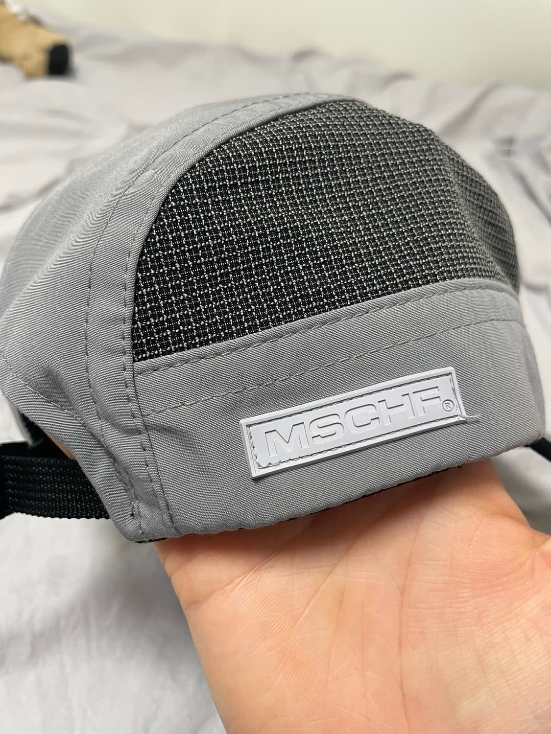 미스치프 롬버스 러닝캡 카키그레이 상품이미지3