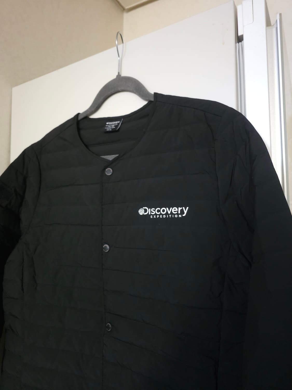 디스커버리 구스다운 퀼팅 자켓 블랙 상품이미지2
