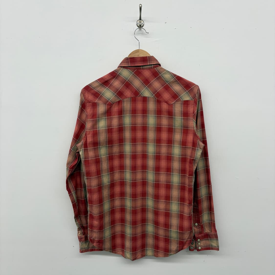 RRL 랄프로렌 웨스턴 체크 셔츠 남성 S 상품이미지6