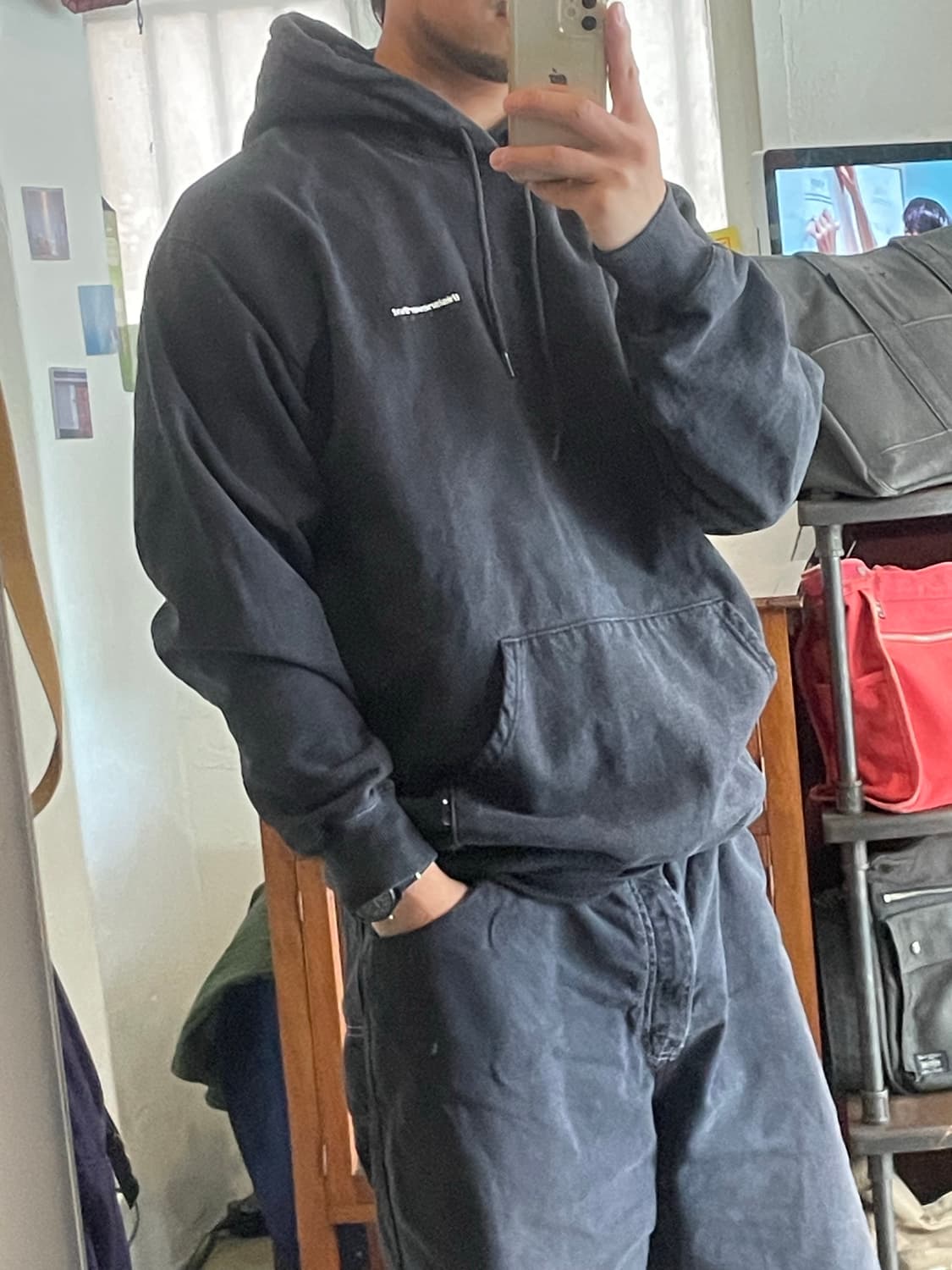 Thisisneverthat 디스이즈네버댓 블랙 후드 M 상품이미지9